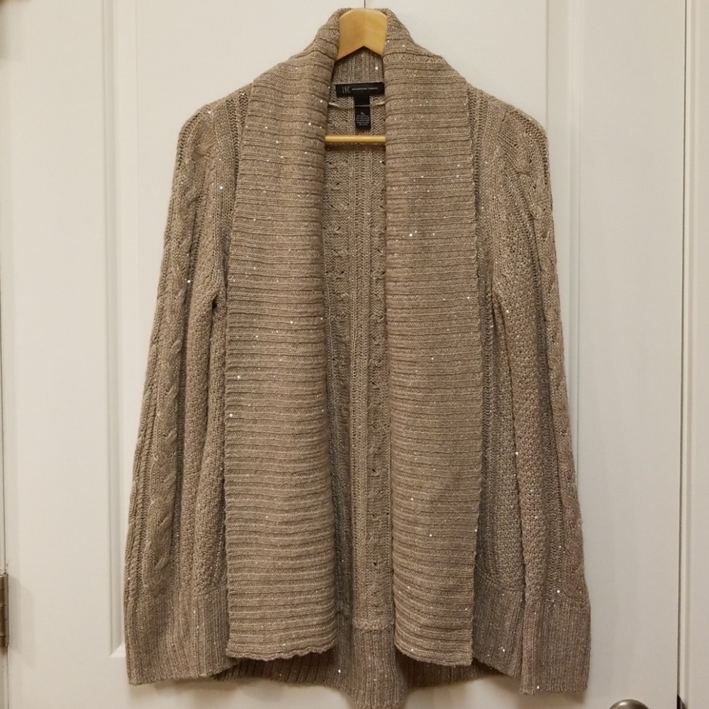 INC International Concepts Open Front Cardigan
